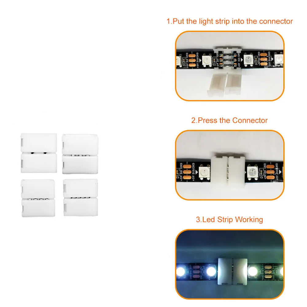 Connecteur sans soudure LED 10 mm X T L