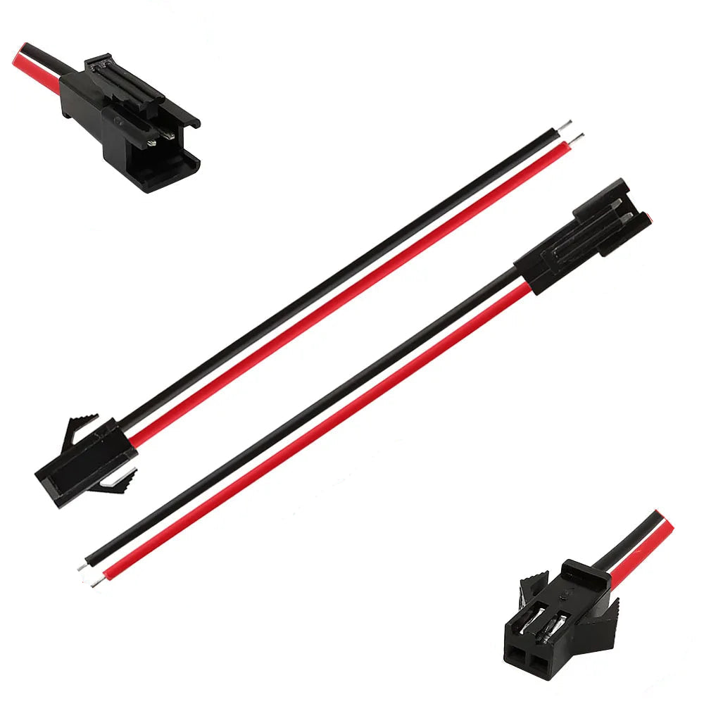 Connecteur JST SM LED 2 à 6 broches câble 22AWG